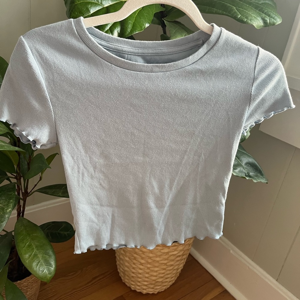 Aeropostale Shrunken Blue Tee